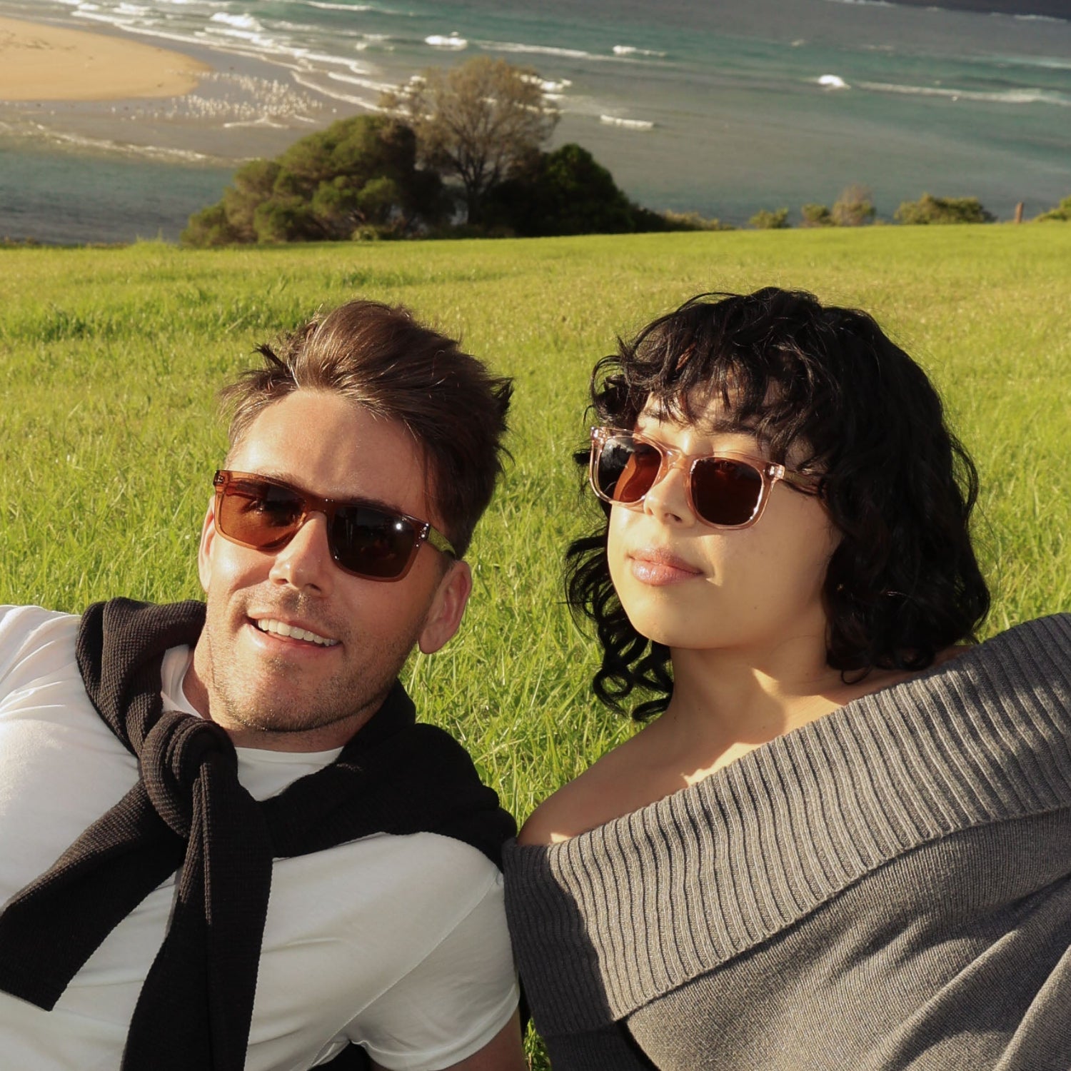 Jones Otter Polarised Sunglasses on Male Model