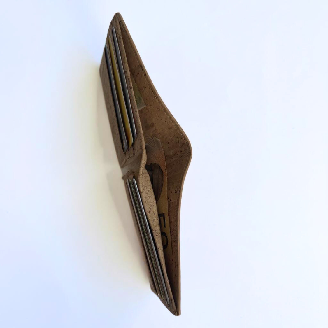 Premium Slim Bi-Fold Wallet - Natural