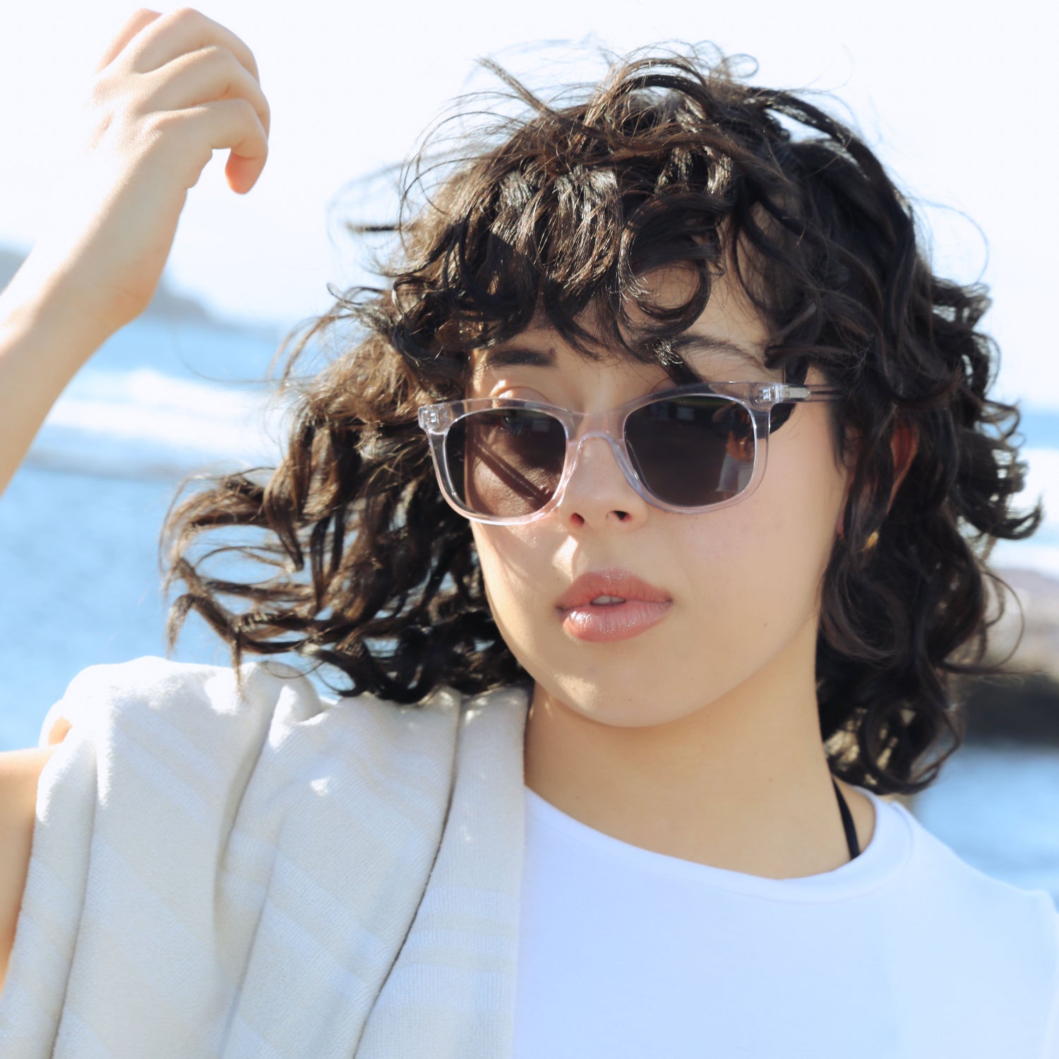 Tama Jellyfish Polarised Sunglasses on female