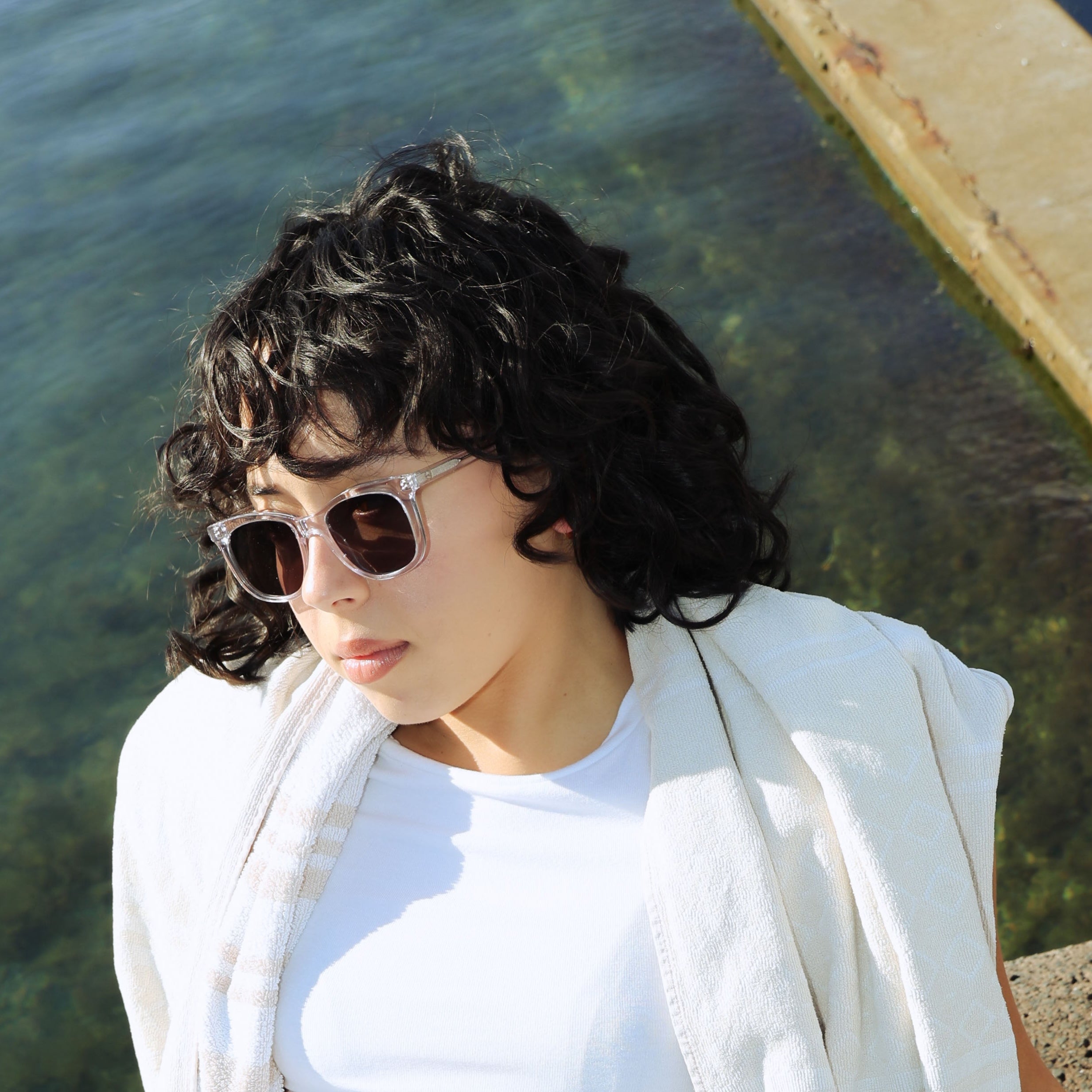 Tama Jellyfish Polarised Sunglasses on female