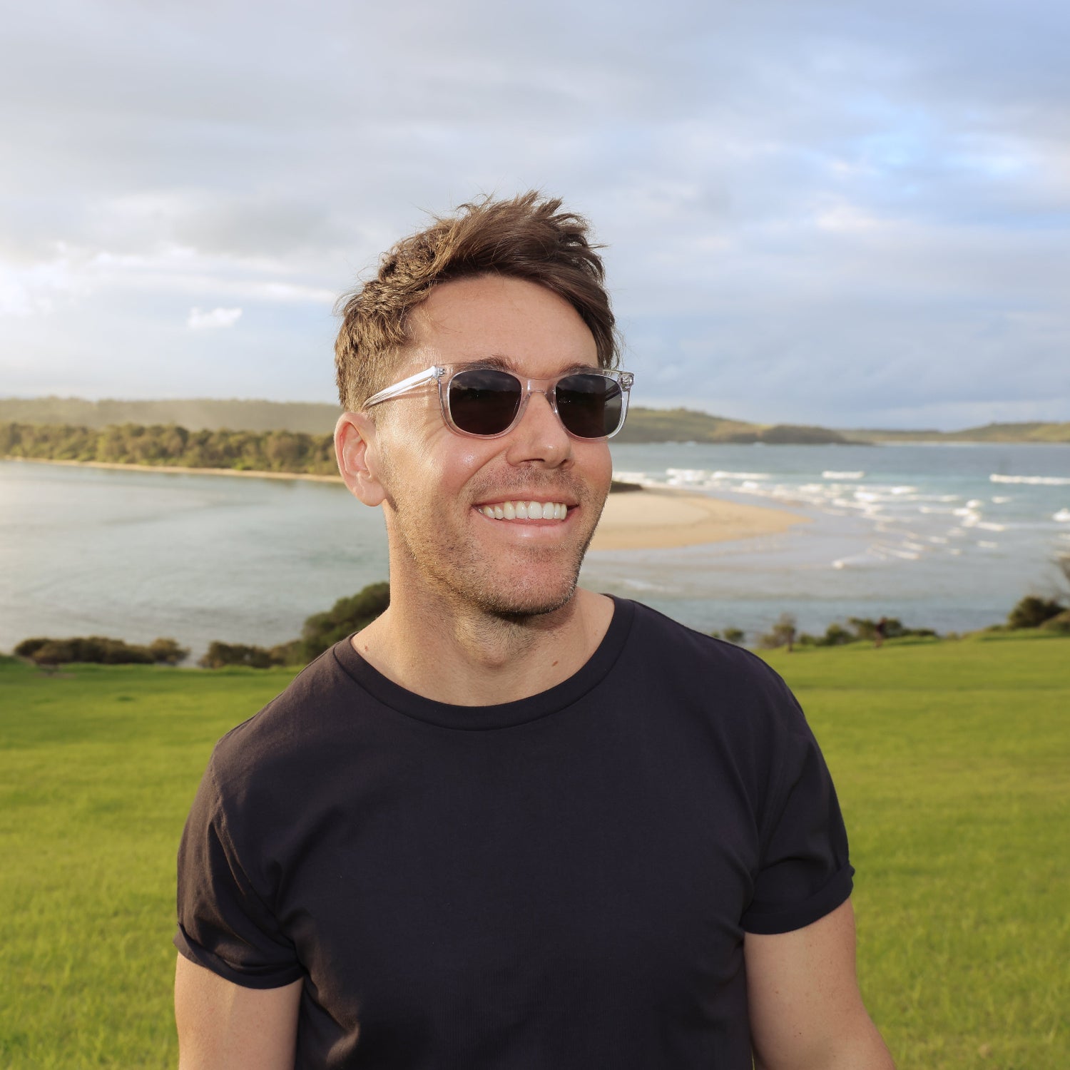 Tama Jellyfish Polarised Sunglasses on male model