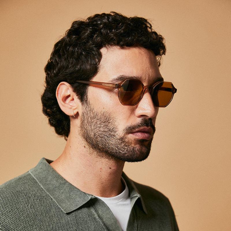 Male model wearing coolum otter sunglasses from Ozeano Vision