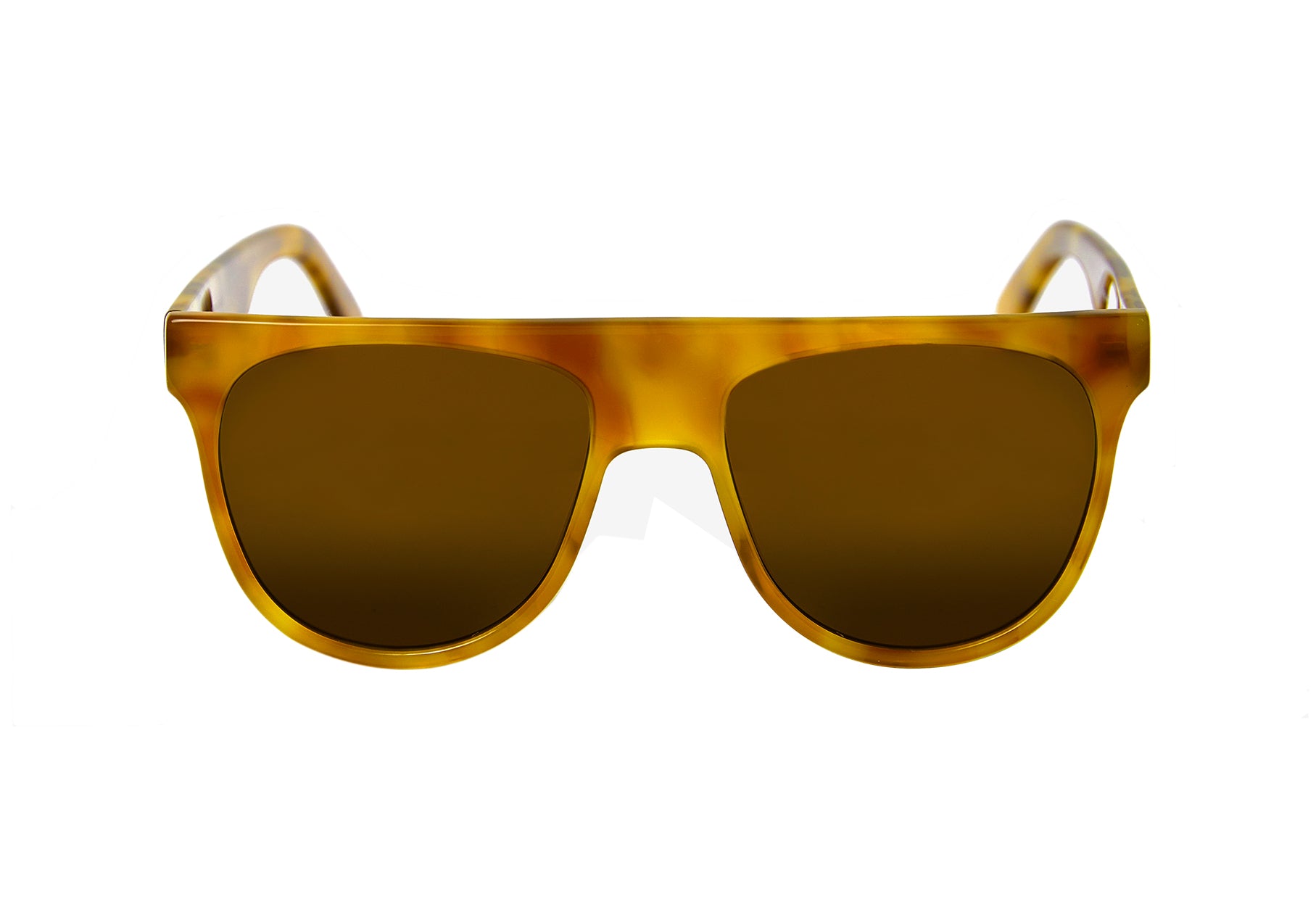 Sustainable orange prescription sunglasses from Ozeano Vision