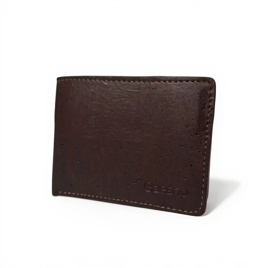 Premium Slim Bi-Fold Wallet - Dark Brown