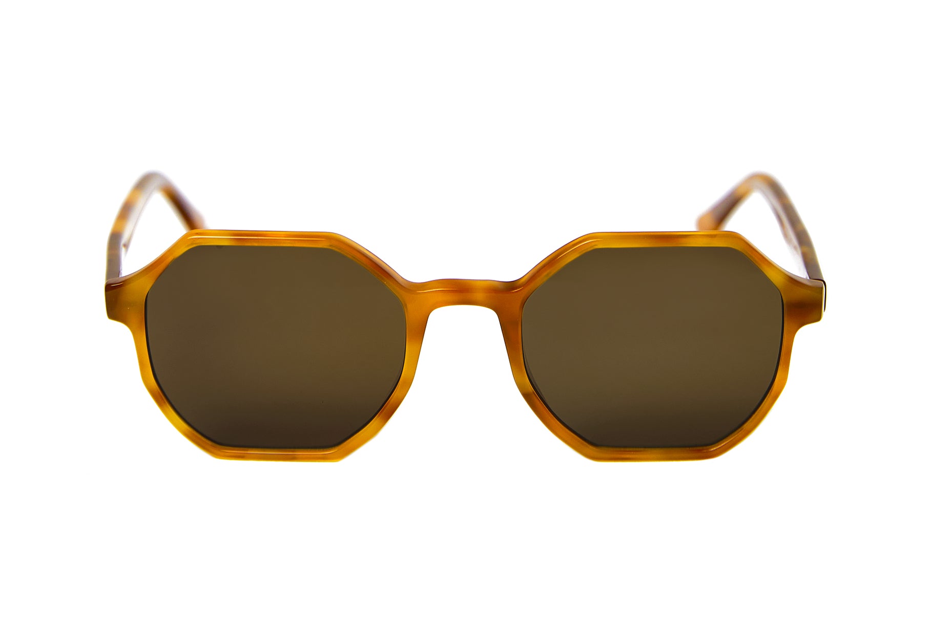 Sustainable orange prescription sunglasses from Ozeano Vision