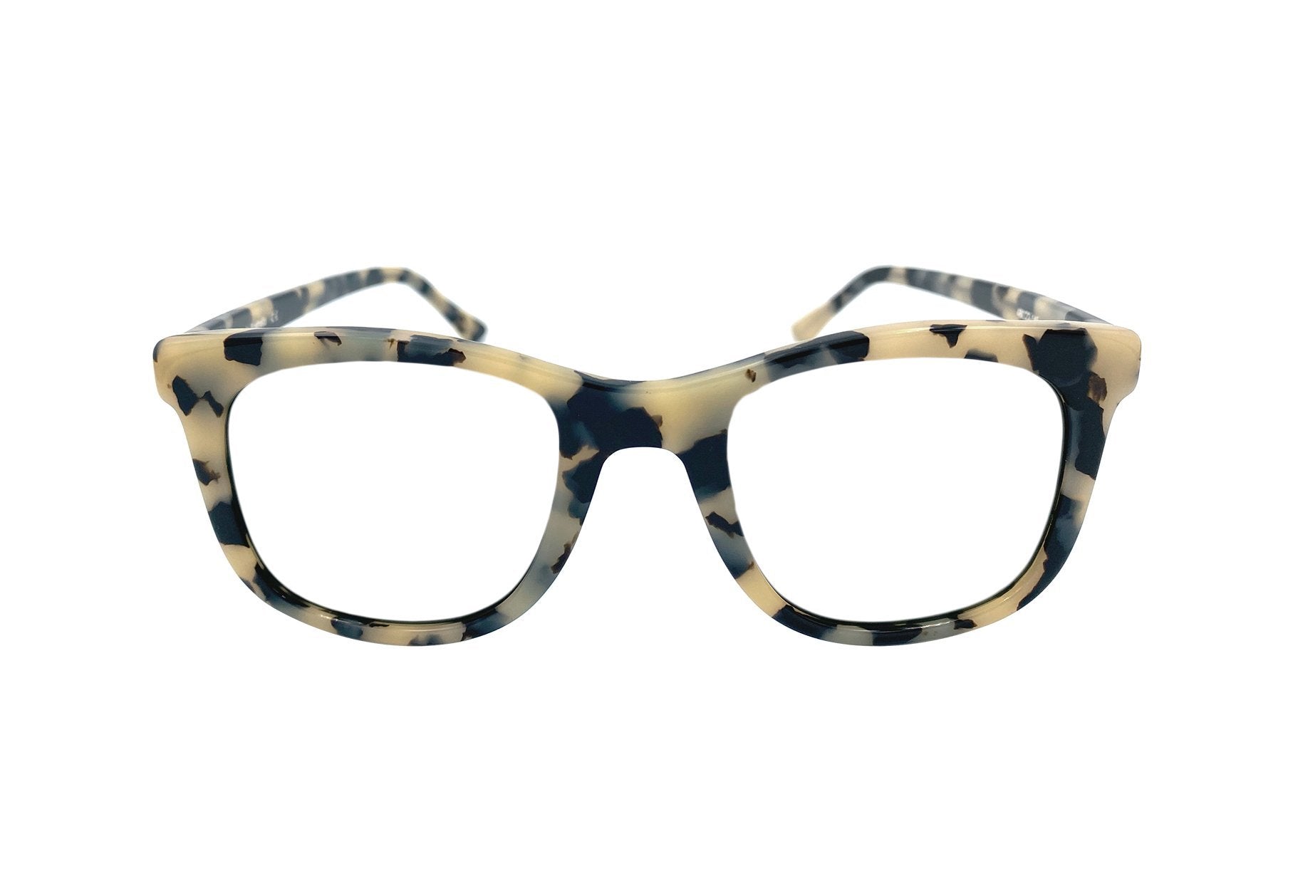 Black and white prescription glasses from Ozeano Vision