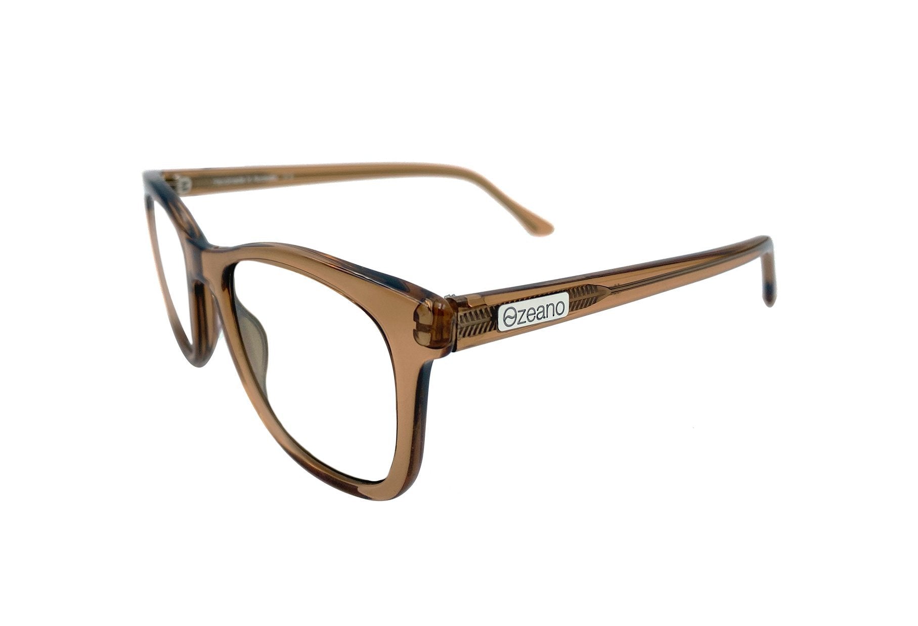 Blue Light Glasses in brown frame from Ozeano Vision