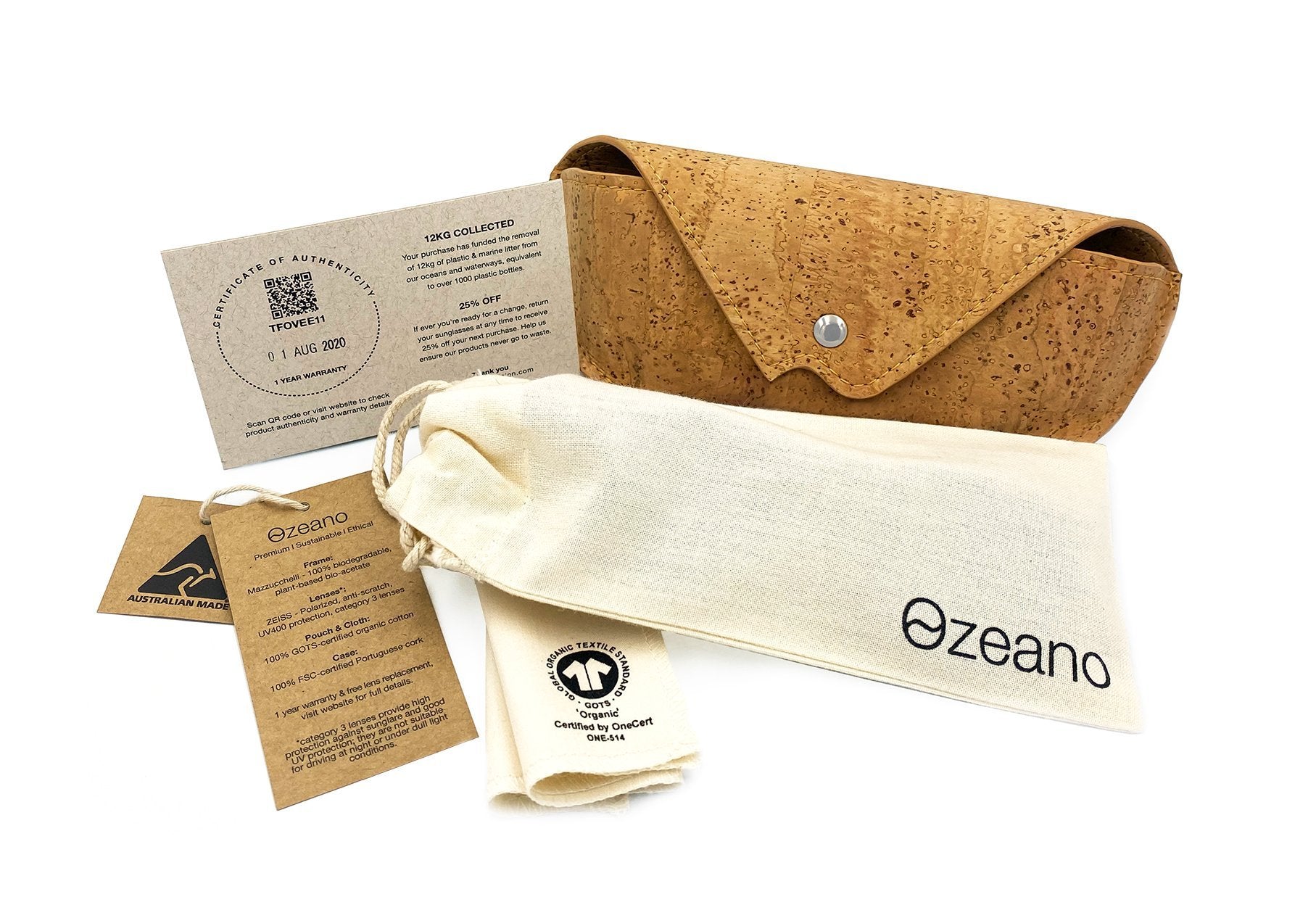 Eco-friendly sunglasses accessories - Ozeano Vision